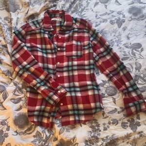 abercrombie kids flannel shirt girls 13/14